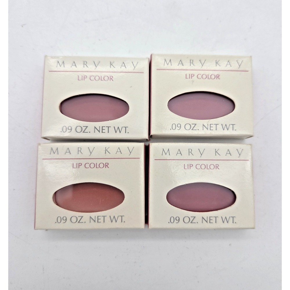 Mary Kay Lip Color Lot (Tangerine 1202, Sunset 1203, Scarlet 1207, Hibiscus 1204
